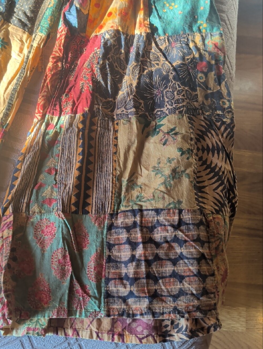 Bohemian Patchwork Pants in Multicolor - Picture 3 of 6